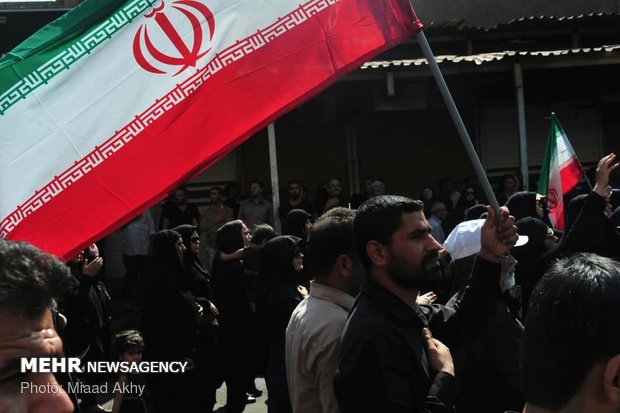 تشییع شهدای حادثه تروریستی اهواز