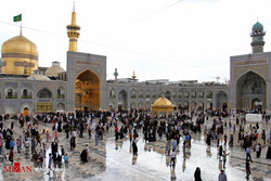 Pilgrims visit the holy shrine of Imam Reza (AS), the eighth Shia Imam, in Mashhad, northeast Iran.