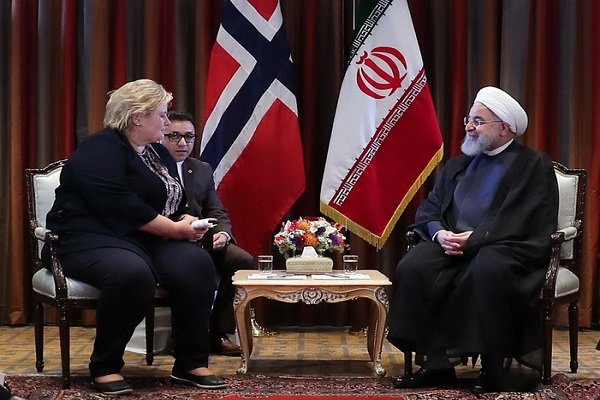 Iran president, Norway PM discuss ties in NY