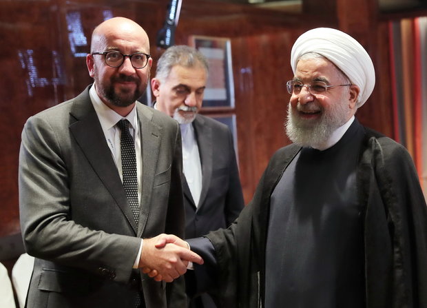 روحاني: مواقف اوروبا جيدة لكن نريد خطوات عملية للحفاظ على الاتفاق النووي