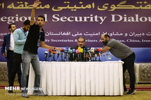 نشست خبری دبیر شورای عالی امنیت ملی