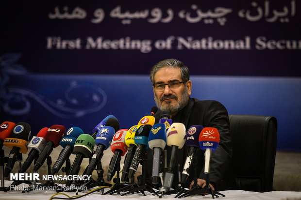 نشست خبری دبیر شورای عالی امنیت ملی