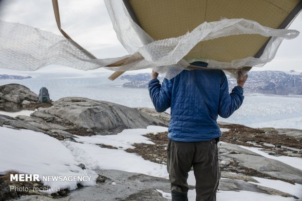 تاثیر گرم شدن زمین بر یخ های قطبی‎