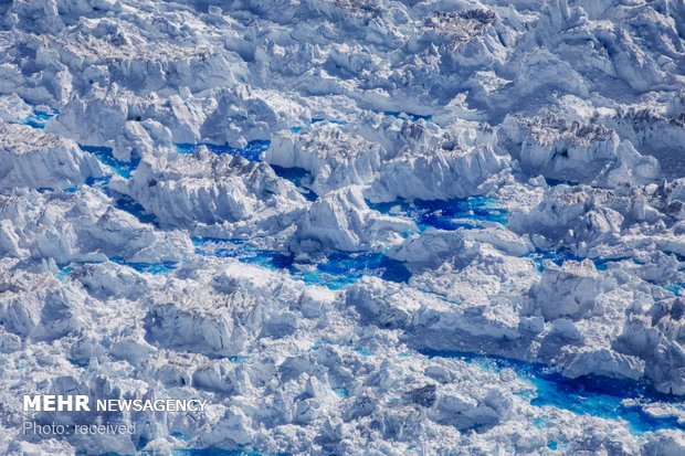 تاثیر گرم شدن زمین بر یخ های قطبی‎