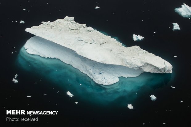 تاثیر گرم شدن زمین بر یخ های قطبی‎