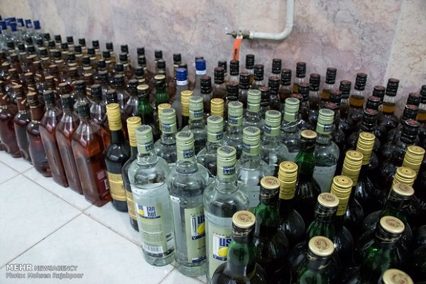 ۴ هزار بطری انواع مشروبات الکلی در اشنویه امحا شد