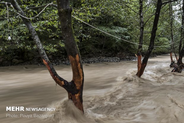 Flood hits Talesh, Northern Iran