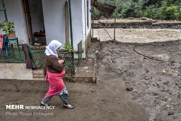 Flood hits Talesh, Northern Iran