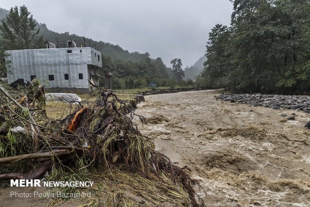 Flood hits Talesh, Northern Iran