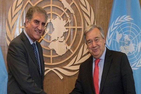 پاکستانی وزیر خارجہ کا اقوام متحدہ کے سیکریٹری جنرل سے رابطہ