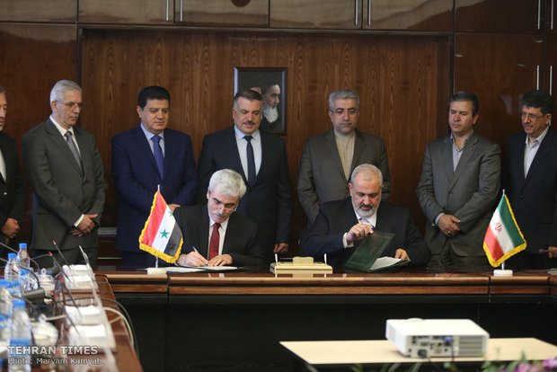 Iran, Syria energy ministers sign co-op document