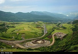 Large parts of Ardebil province are green and forested.