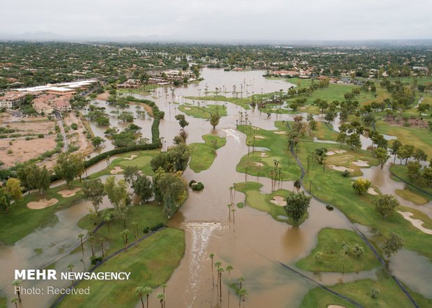 طوفان رزا در آمریکا