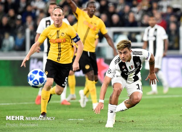 دیدار تیم های یوونتوس و یانگ بویز