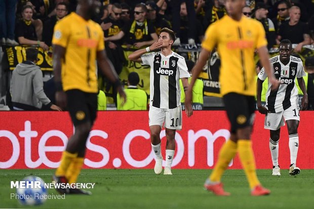 دیدار تیم های یوونتوس و یانگ بویز