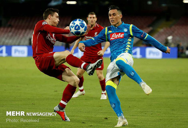 دیدار تیم های ناپولی و لیورپول