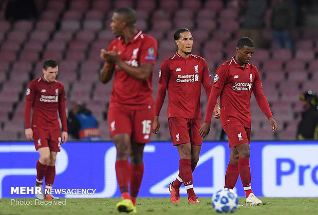 دیدار تیم های ناپولی و لیورپول