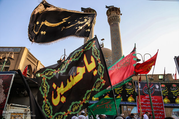 استقبال از کاروان پیاده انصارالحسین ع ازمشهدمقدس در اهواز
