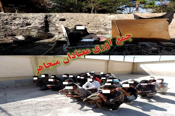 جمع‌آوری ۵۵۰ معتاد متجاهر طی یک ماه اخیر در شهرری