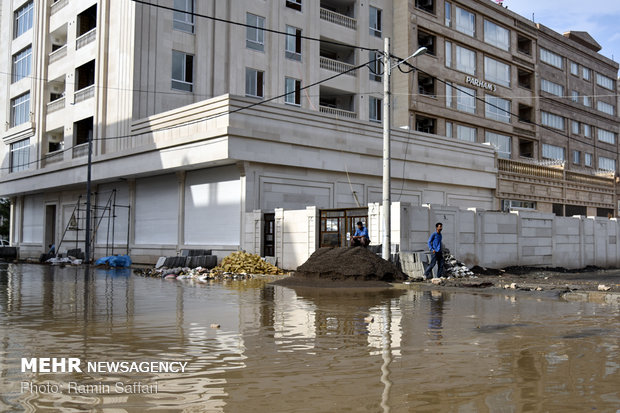 بارش باران و آبگرفتگی معابر مشهد