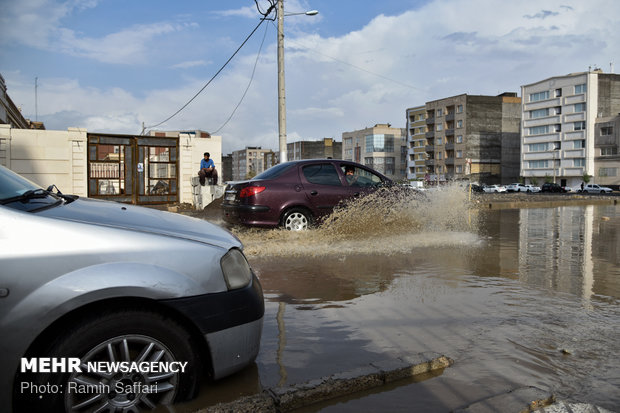 بارش باران و آبگرفتگی معابر مشهد