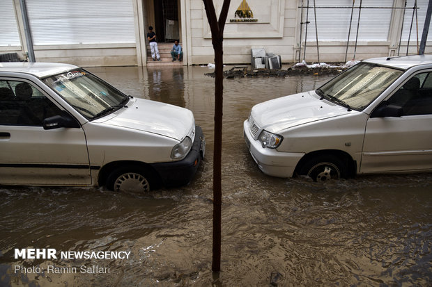 بارش باران و آبگرفتگی معابر مشهد