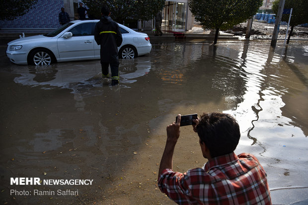 بارش باران و آبگرفتگی معابر مشهد