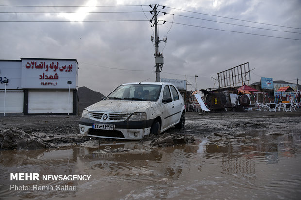 بارش باران و آبگرفتگی معابر مشهد