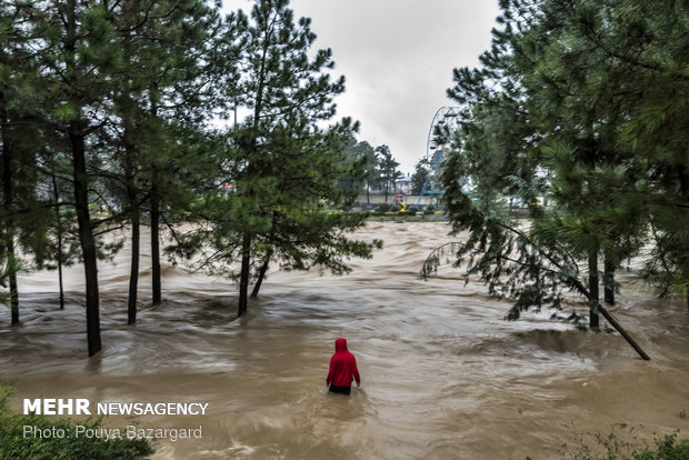 Heavy rain causes flash flood in Gilan