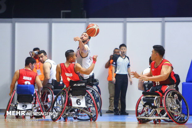 Iran beats Indonesia in wheelchair basketball of Asian Para Games