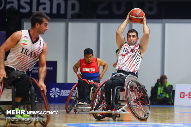 Iran beats Indonesia in wheelchair basketball of Asian Para Games