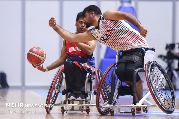 Iran beats Indonesia in wheelchair basketball of Asian Para Games