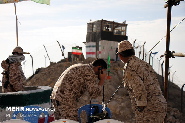 IRGC military drill around Shaho Mountain