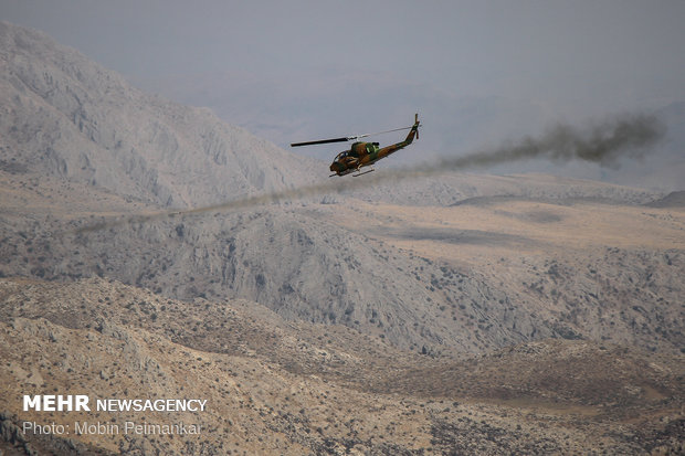 IRGC military drill around Shaho Mountain