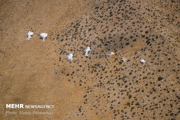 IRGC military drill around Shaho Mountain