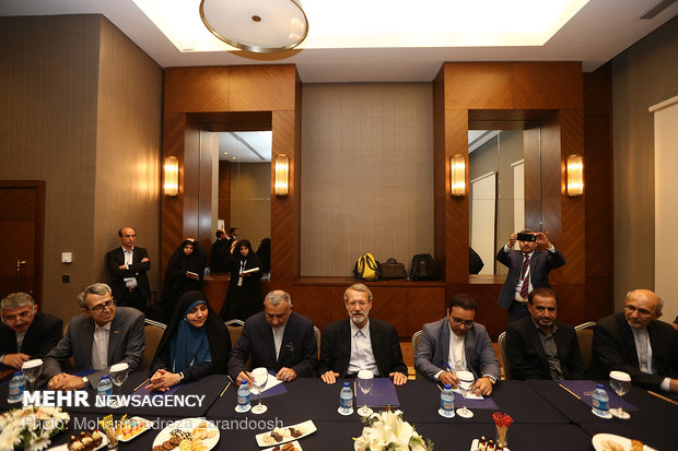 Larijani’s meeting with Turkey’s Yildirim, Pakistan’s Mandviwalla