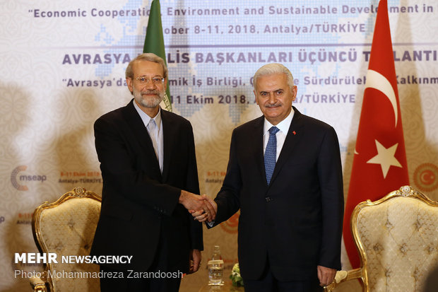 دیدار های رئیس مجلس شورای اسلامی در ترکیه