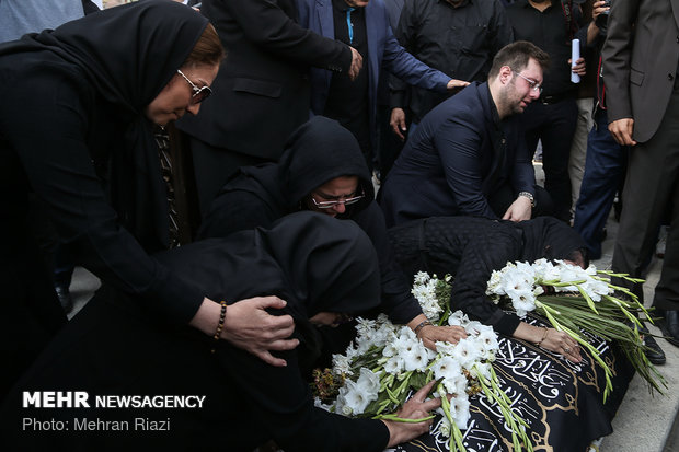 Funeral of Iran’s football commentator Bahram Shafi