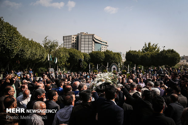 Funeral of Iran’s football commentator Bahram Shafi