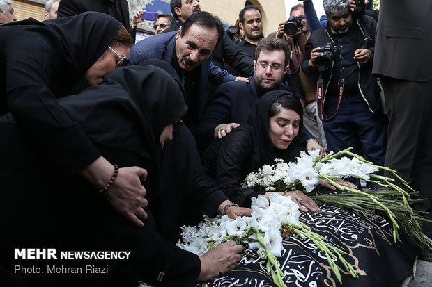 Funeral of Iran’s football commentator Bahram Shafi