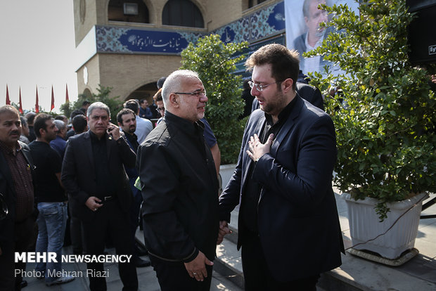 Funeral of Iran’s football commentator Bahram Shafi