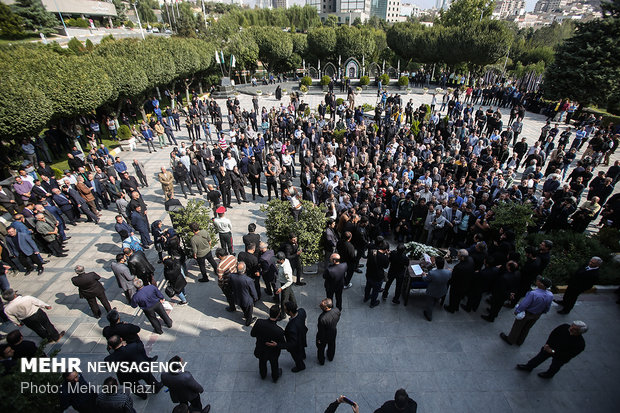 Funeral of Iran’s football commentator Bahram Shafi