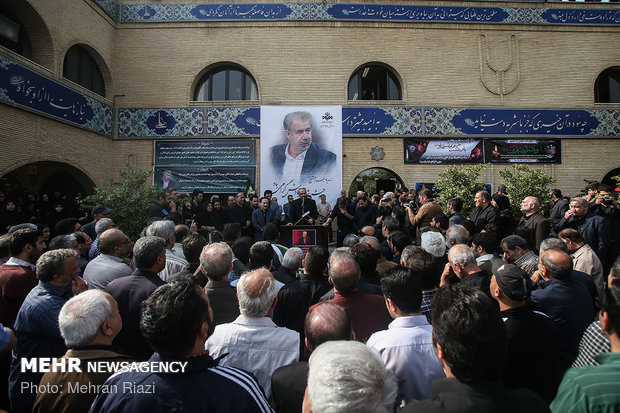 Funeral of Iran’s football commentator Bahram Shafi