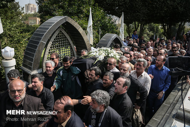 Funeral of Iran’s football commentator Bahram Shafi