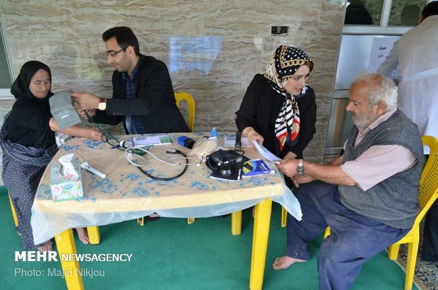 ارائه خدمات پزشکی رایگان درمنطقه محروم بلیران‎