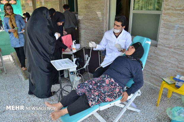 ارائه خدمات پزشکی رایگان درمنطقه محروم بلیران‎