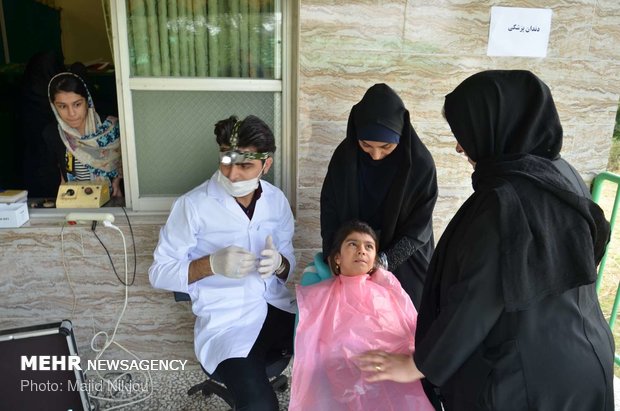 ارائه خدمات پزشکی رایگان درمنطقه محروم بلیران‎
