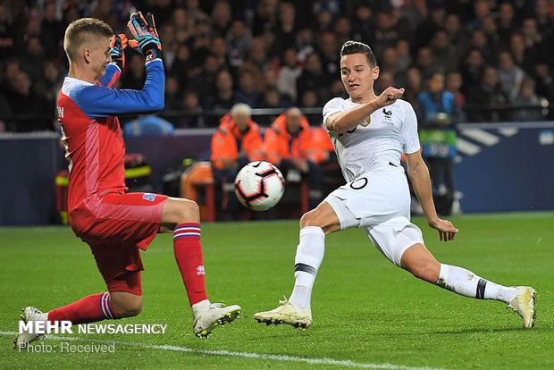 دیدار تیم های ملی فرانسه و ایسلند