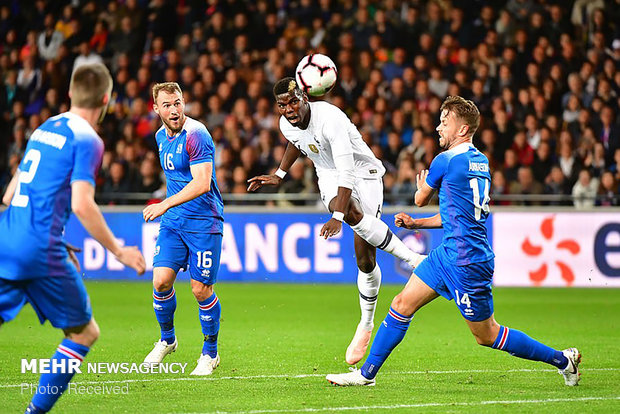 دیدار تیم های ملی فرانسه و ایسلند