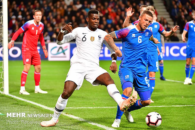 دیدار تیم های ملی فرانسه و ایسلند